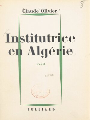 cover image of Institutrice en Algérie